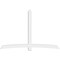 Ekena Millwork Bellingham Architectural Grade PVC Gable Bracket, 108"W x 72"H x 4"D x 6"F, 16/12 Pitch GBP108X72X0406BEL00 - alternate 2